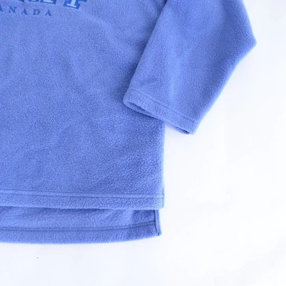 Attractions Blue Fleece Pullover Half Zip Banff Sweater Size SP - Picture 7 of 12
